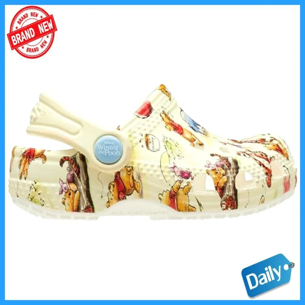 Infant Clogs Baby Shoes Winnie The Pooh Design 2-3 Size
